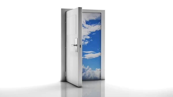 3d door open — Stock Photo, Image