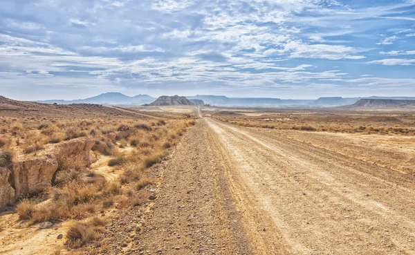 Deserto delle Bardenas Reales in Navarra — Foto Stock