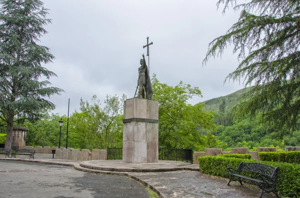 Pelayo in covadonga, spain — стоковое фото