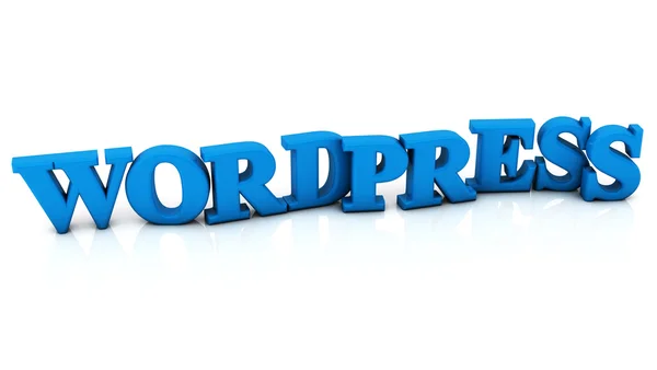 3d wordpress illustration — Stock Photo, Image