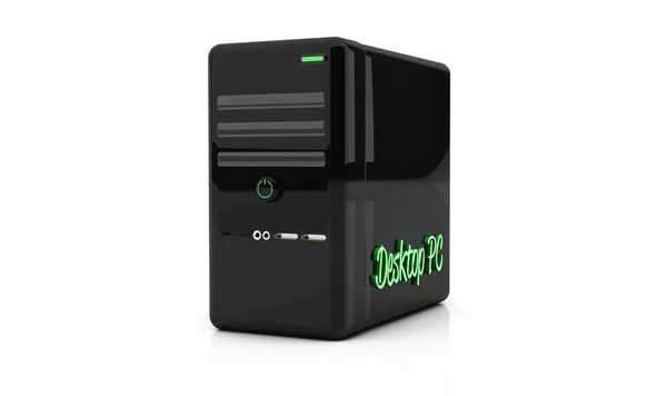 3d desktop pc — Stock Photo, Image