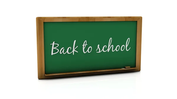 3d back to school slate — Stock Photo, Image