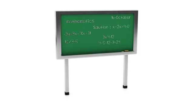 Ardesia matematica 3d — Foto Stock