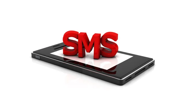 3D-sms smartphone — Stockfoto