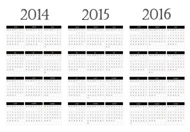 Takvim 2014-2015-2016