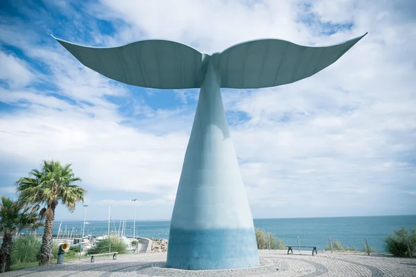 Sculpture whale tail — Stock Photo, Image