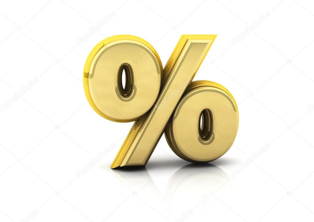3d percentage symbol