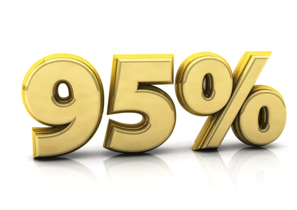 Ninety five percent gold — Stock Photo, Image
