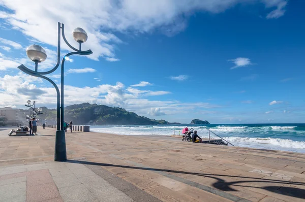 Zarautz beach — Stok fotoğraf