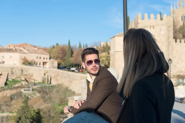 Fashion young couple in love — Stock Photo, Image