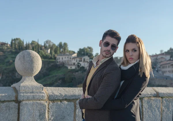 Fashion young couple in love — Stock Photo, Image