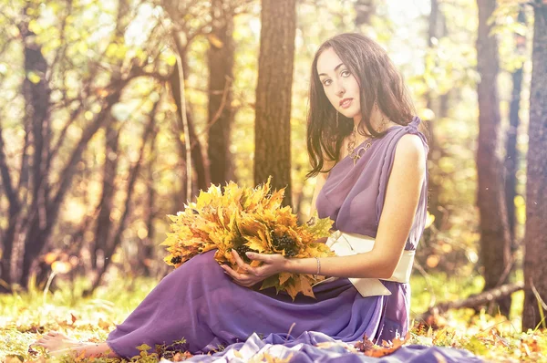 Herbstmädchen — Stockfoto