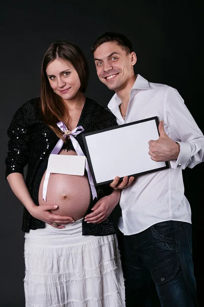 Par som väntar barn — Stockfoto