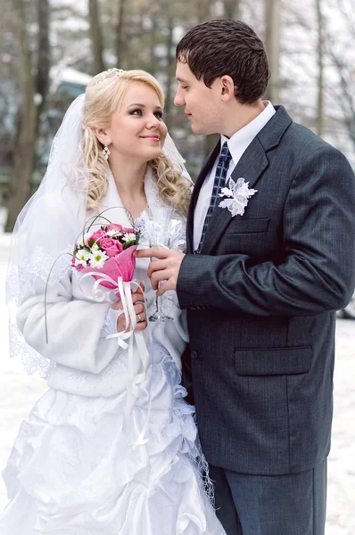 Casamento de inverno — Fotografia de Stock