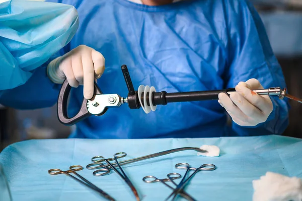 Cirurgia Laparoscópica Com Endoscópio Cirurgia Moderna Cirurgia Minimamente Invasiva — Fotografia de Stock