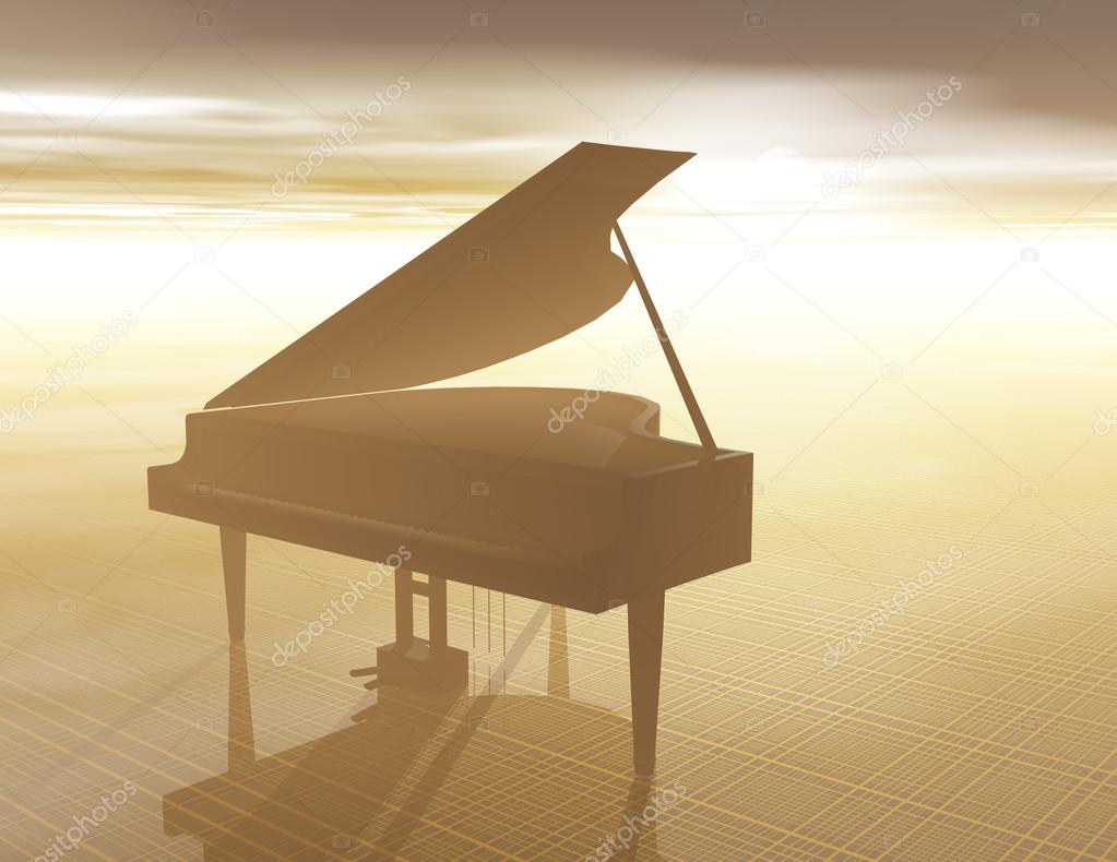 Piano Sunset