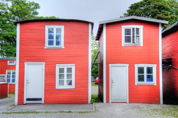 Rybářské chaty ve Švédsku — Stock fotografie