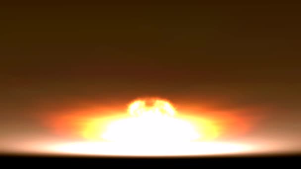 Explosión nuclear — Vídeo de stock