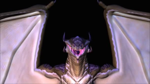 Animación del dragón — Vídeo de stock