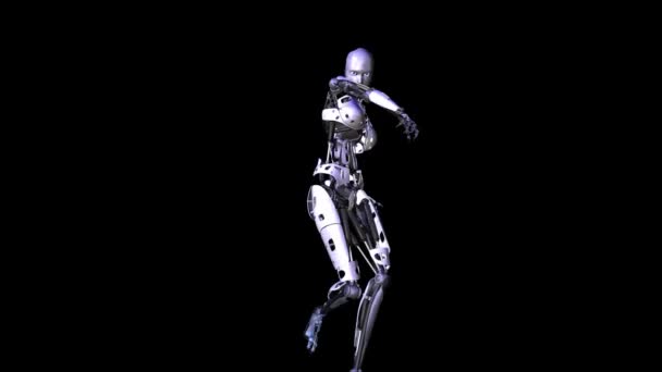 半机械人 — 图库视频影像