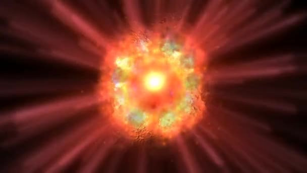 Kosmiska inferno — Stockvideo