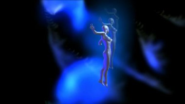 Beyaz bir kız figürü