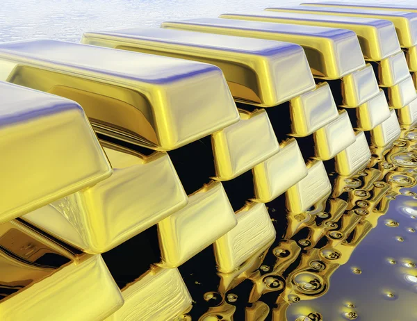 Ψηφιακή χρυσό bullions — Φωτογραφία Αρχείου