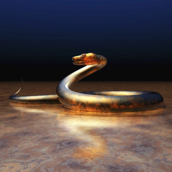 Цифровая визуализация Snake — стоковое фото