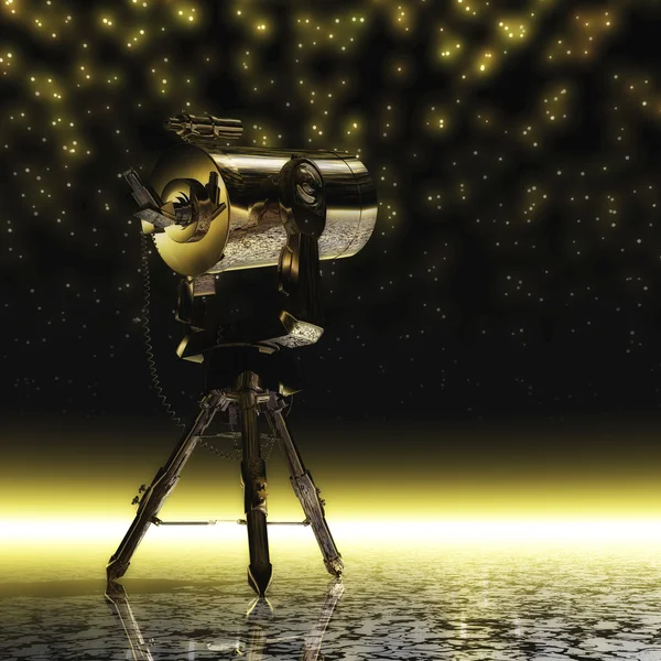 Telescope by Night — Stock Photo, Image