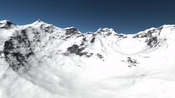 Dağ uçuş animasyon — Stok video