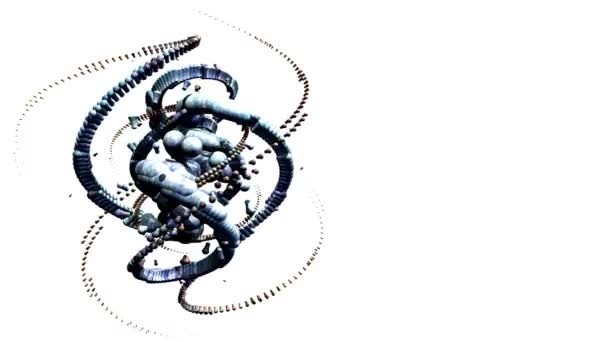 Анимация фрактальных структур — стоковое видео