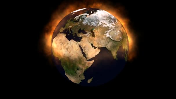 Animation de la Terre en rotation 
