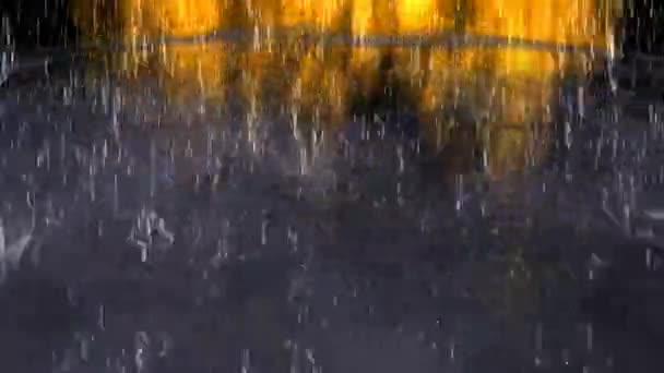 Сюрреалістичний дощ анімації — стокове відео