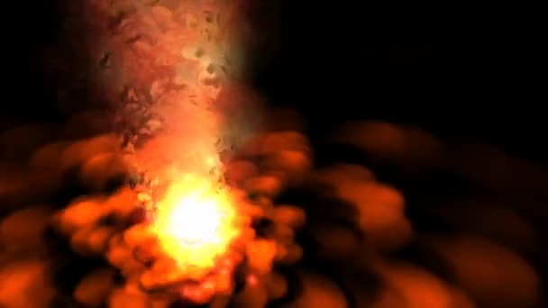 Animación mística de fuego — Vídeo de stock