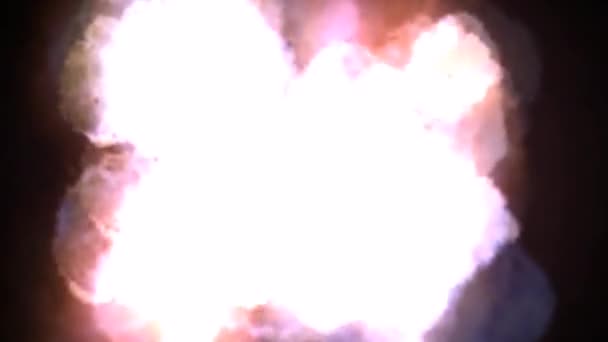 Animation kosmischer Explosionen — Stockvideo