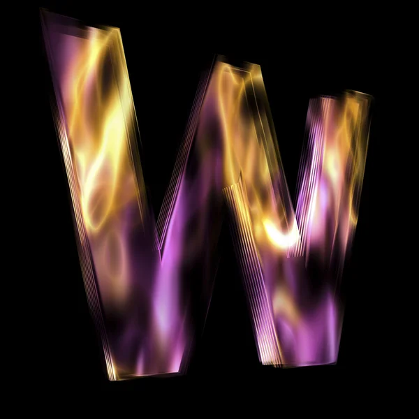 Płonące litery 3d — Zdjęcie stockowe