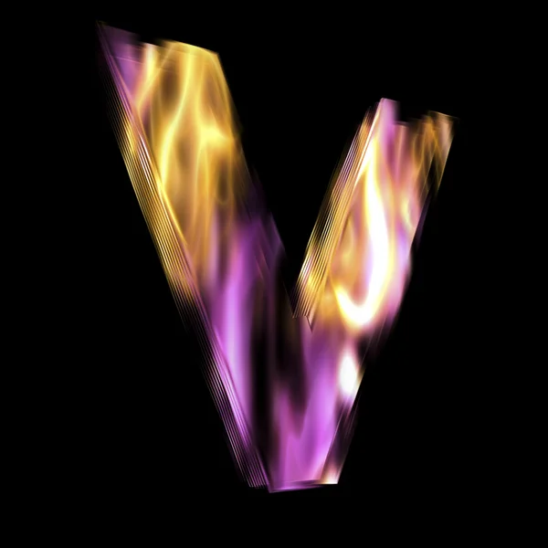 Flaming 3d лист — стокове фото