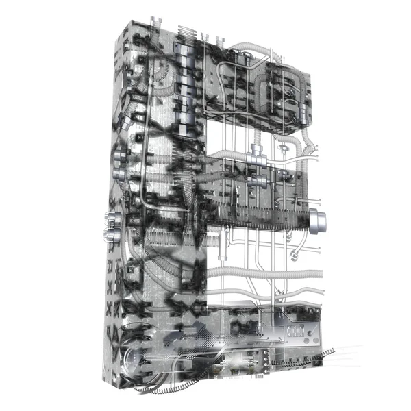 Carta 3D industrial — Fotografia de Stock