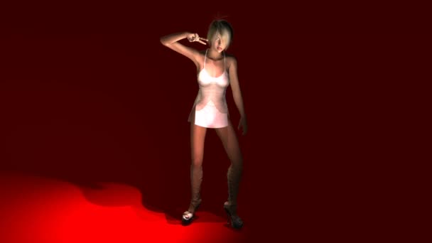 Animation femme dansante 