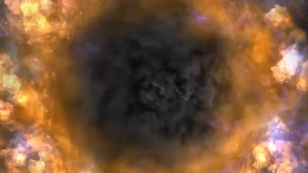 Wybuch wulkanu animacji — Wideo stockowe
