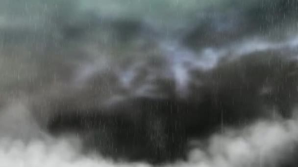 雨のアニメーション — ストック動画