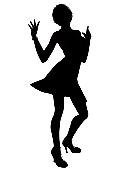 Dans eden kız — Stok fotoğraf