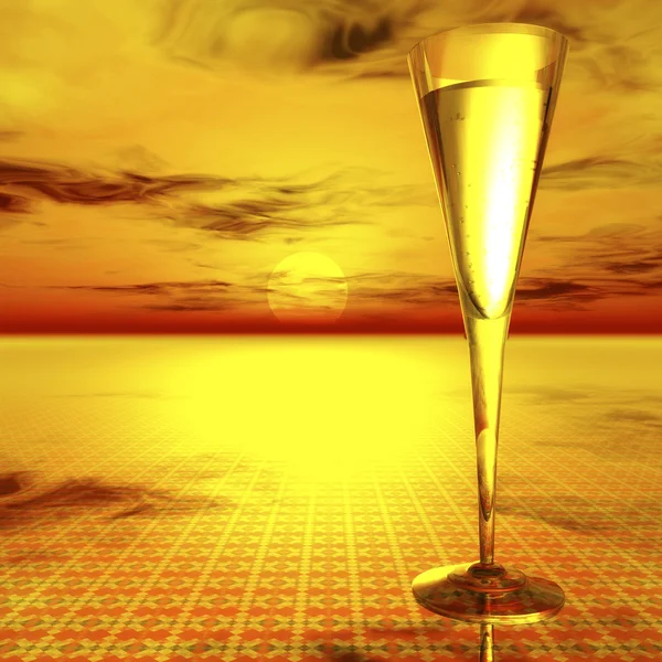 Copo de champanhe — Fotografia de Stock