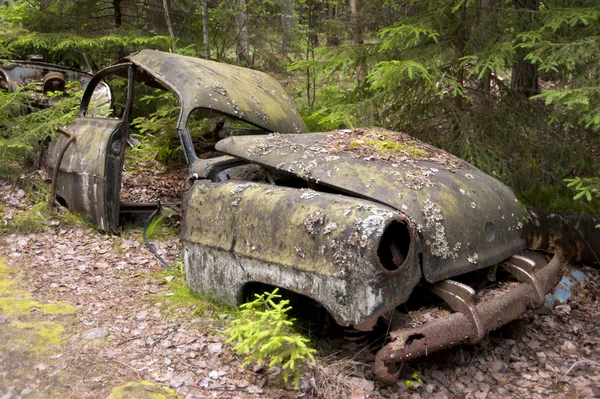 Car Dump in Kirkoe Mosse — Stock Photo, Image