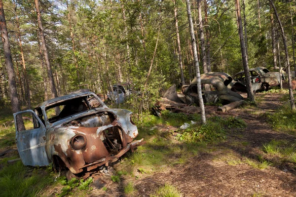 Dump auto a Kirkoe Mosse — Foto Stock