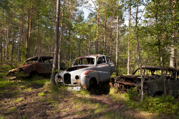 Carro despejo em Kirkoe Mosse — Fotografia de Stock