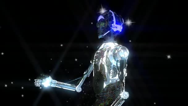 Robot animasyon — Stok video
