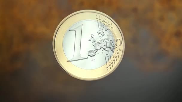 Animation de pièce de monnaie euro — Video