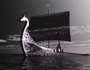 Viking Ship clipart