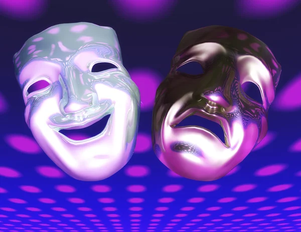 Teatermasker — Stockfoto